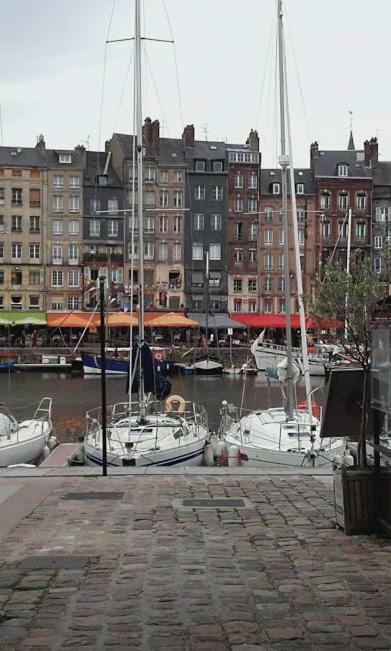 Ferienwohnung La Fleur D Honfleur Avec Son Parking Exterior foto